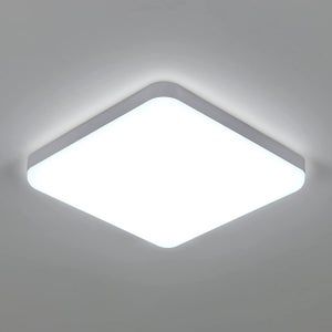 Leroy Merlin Plafonnier MOON, Ampoule LED - Ø 25cm - Blanc Froid - 1200 lm  - Avec détecteur de présence - Prix pas cher