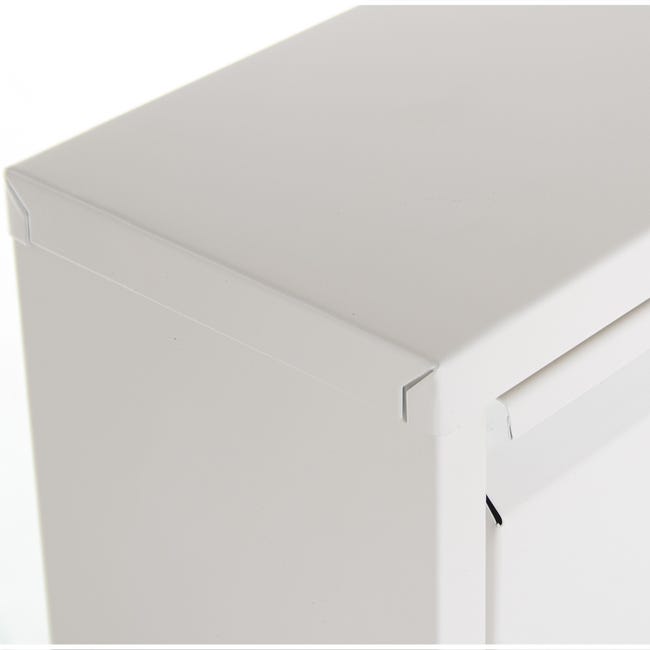 Zapatero modular slim blanco plástico apilable cm 51x17 40h