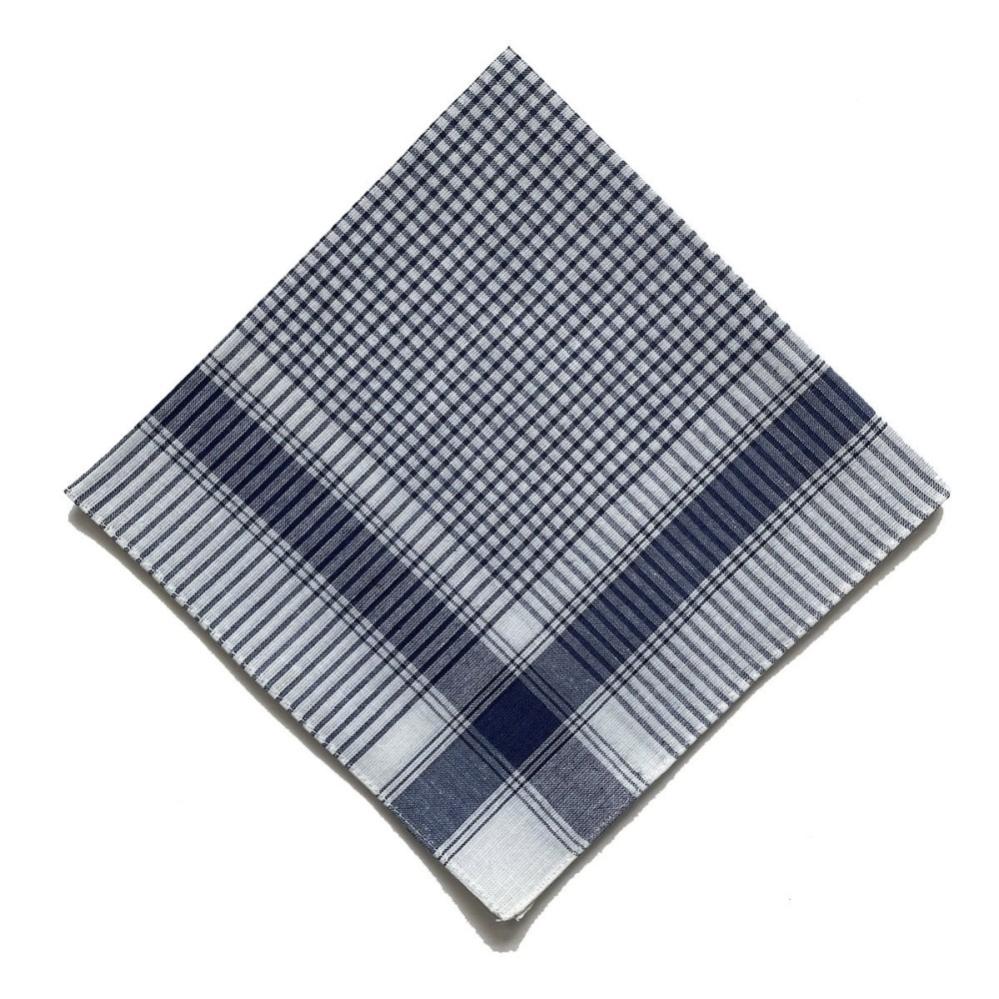 Lot De 12 Mouchoirs Luxe 100% Coton - Brodés, Préplis, Collection Premium Homme