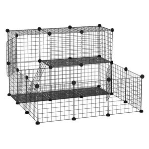 Grilles modulables blanches pour cavy cage