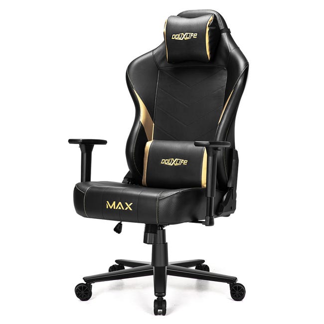 Douxlife Max Chaise Gaming Chaise bureau Fauteuil de Bureau Gamer  Ergonomique avec Accoudoirs 3D, Inclinable 160°,Capacité de poids de 200 KG