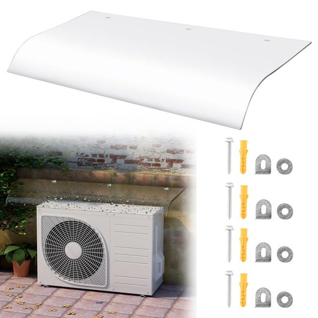 Tettuccio Della Porta 48 X 80 Cm Domestico Porta E Finestra Parapioggia Supporto Per Grondaia Trasparente 87406012 - Foto 10