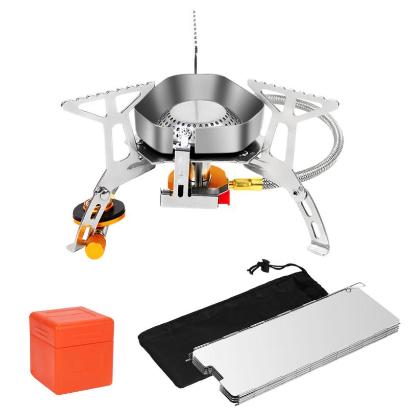 Fornello Da Campeggio Pieghevole Portatile A Doppio Fuoco Da - Foto 10