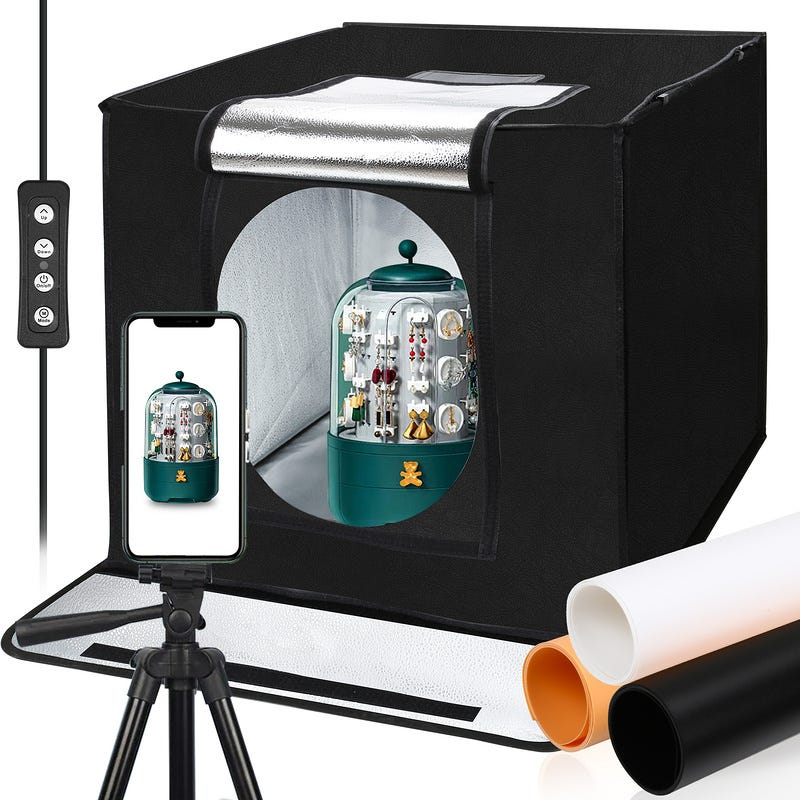 Studio fotografico Light Box 60x60cm Luminosità regolabile Box