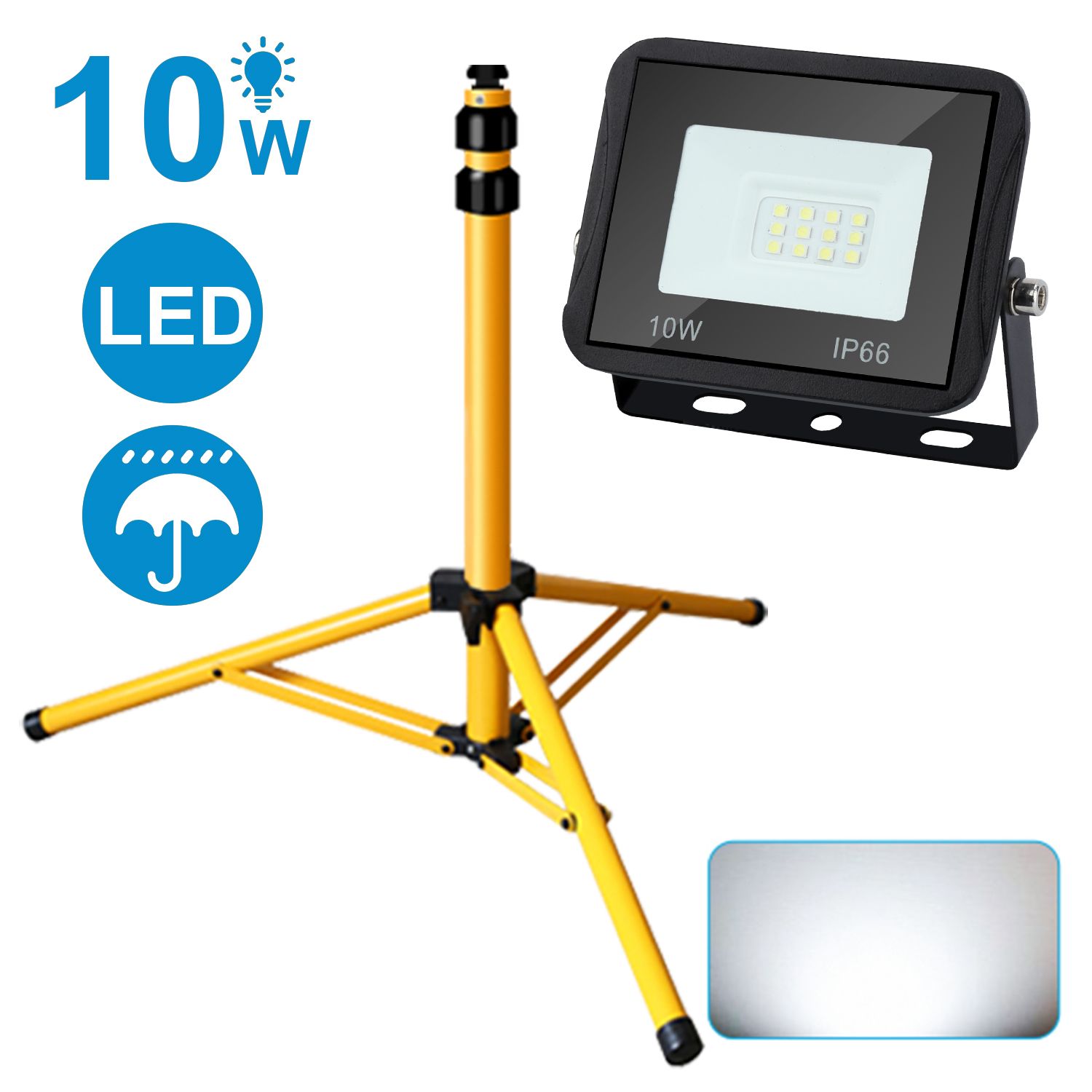 Focos exteriores led con tr pode focos exteriores impermeables