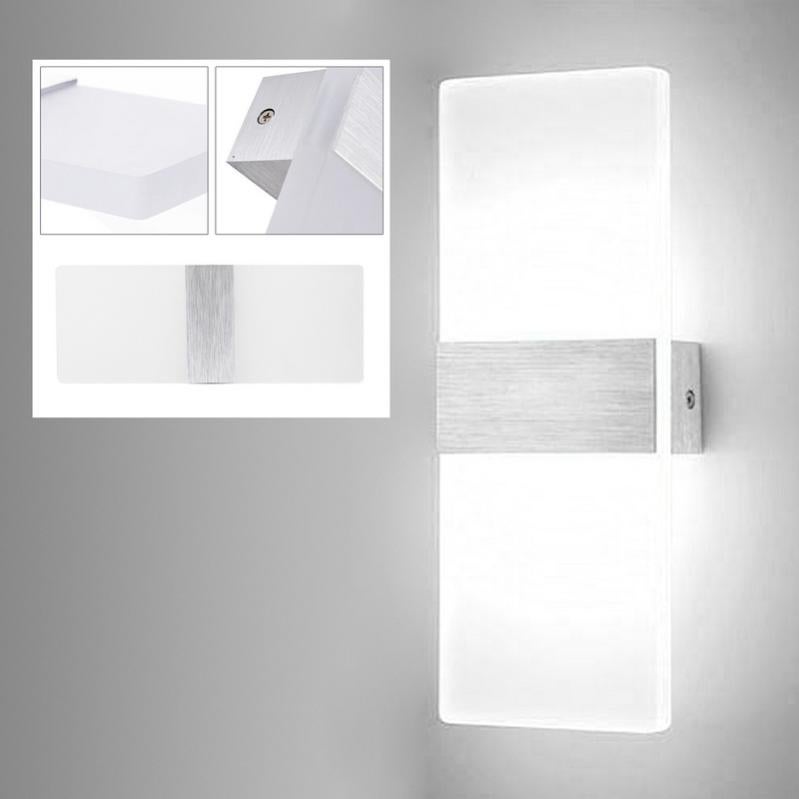 ZMH Applique Murale Extérieure LED Moderne Up Down Applique Murale Extérieure Chambre à Coucher Couloir