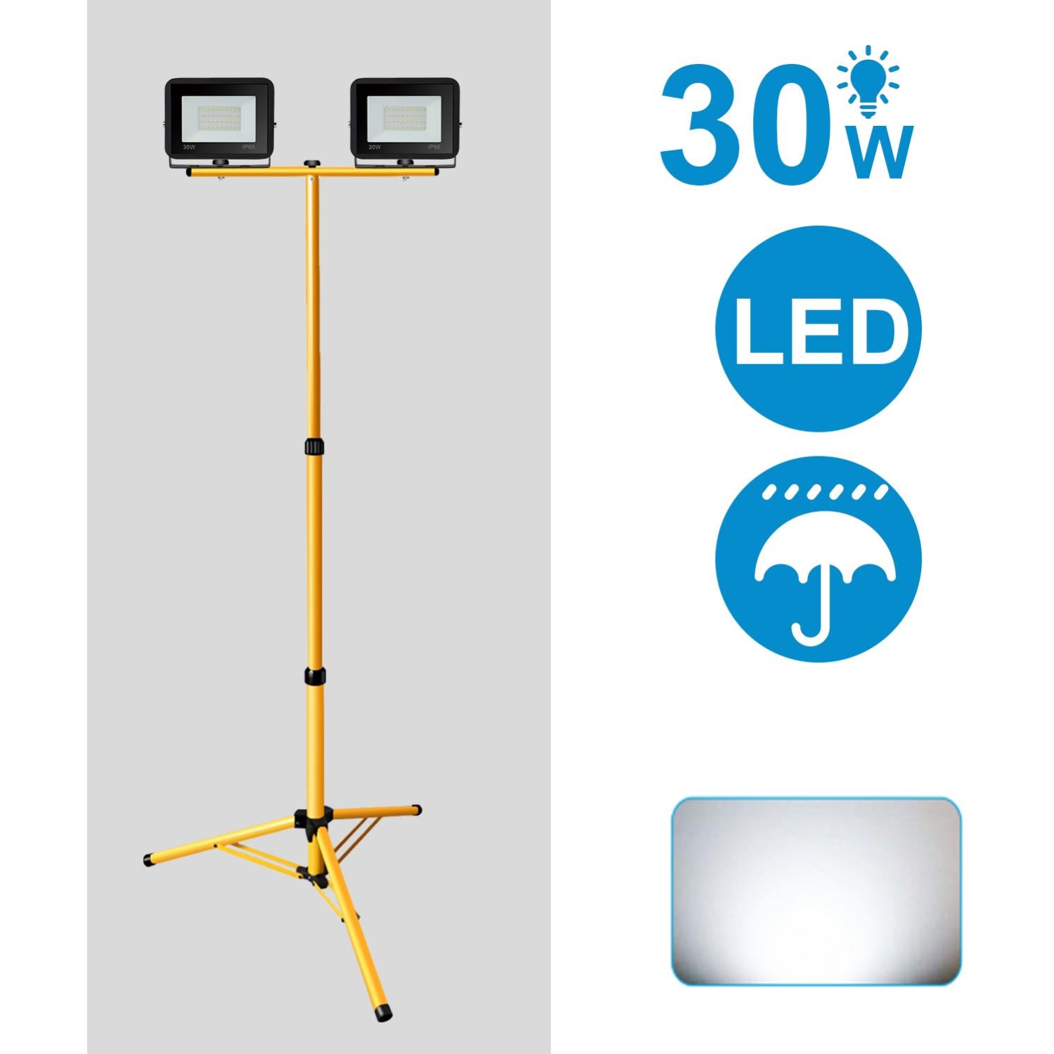 Walimex Pro Medow 960 Pro Set Luce Anulare LED 96W – Bi-Colore, Treppiede WT-806, 2 Batterie NP-F, Telecomando, CRI 95