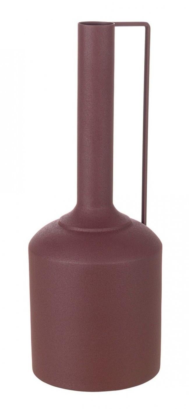 Vaso da Tavolo in Metallo Finitura Oro, Vaso in Alluminio Fuso Fatto a Mano, Fin