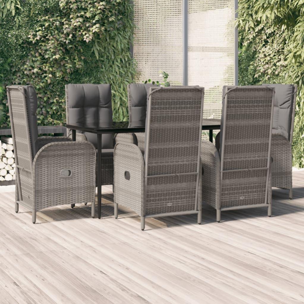 Divano Da Giardino 3 Posti VidaXL In Polyrattan Marrone – Con Cuscini Spessi, Vano Portaoggetti E Fodere Lavabili