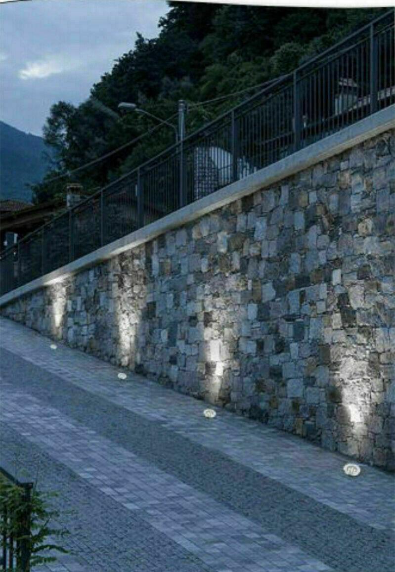 Faretto LED Incasso Terra 1W IP67 - Luce Calda 3000K Per Giardino E Sentieri