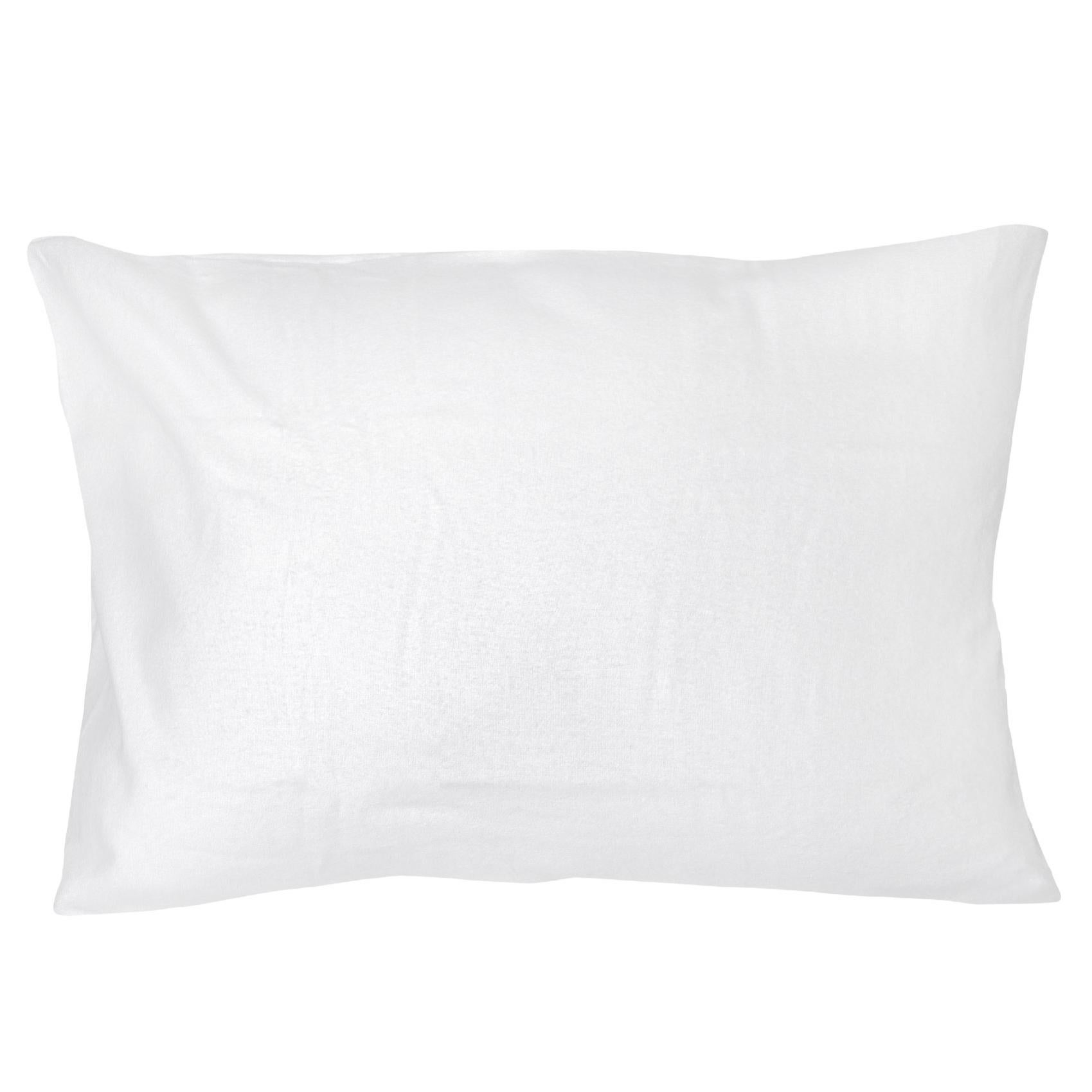 Taie D'oreiller Coton 50x70 Cm - Crème, Douce Et Respirante - Élastique Tout Autour, Certifiée Oeko-Tex - 14
