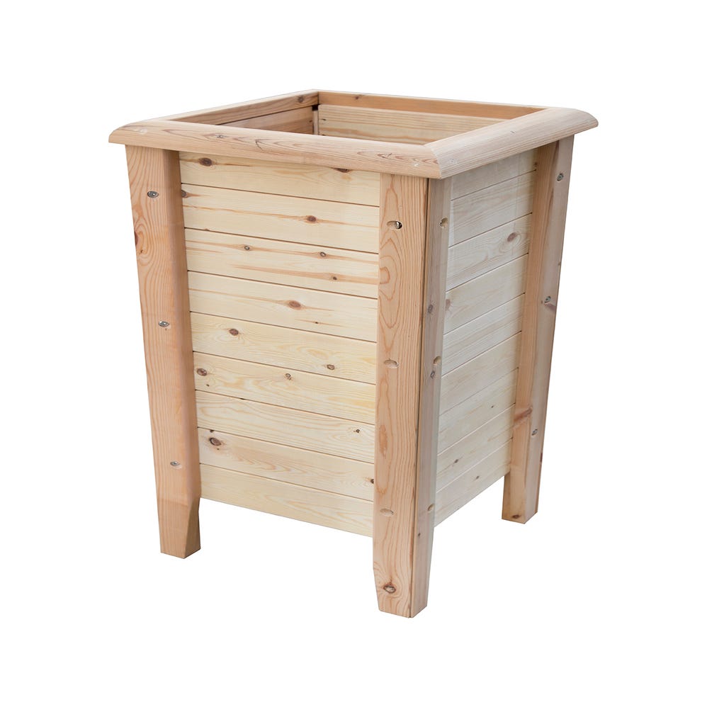  CffdoiLJT - Papelera de madera (tamaño grande), diseño de  papelera de madera : Hogar y Cocina