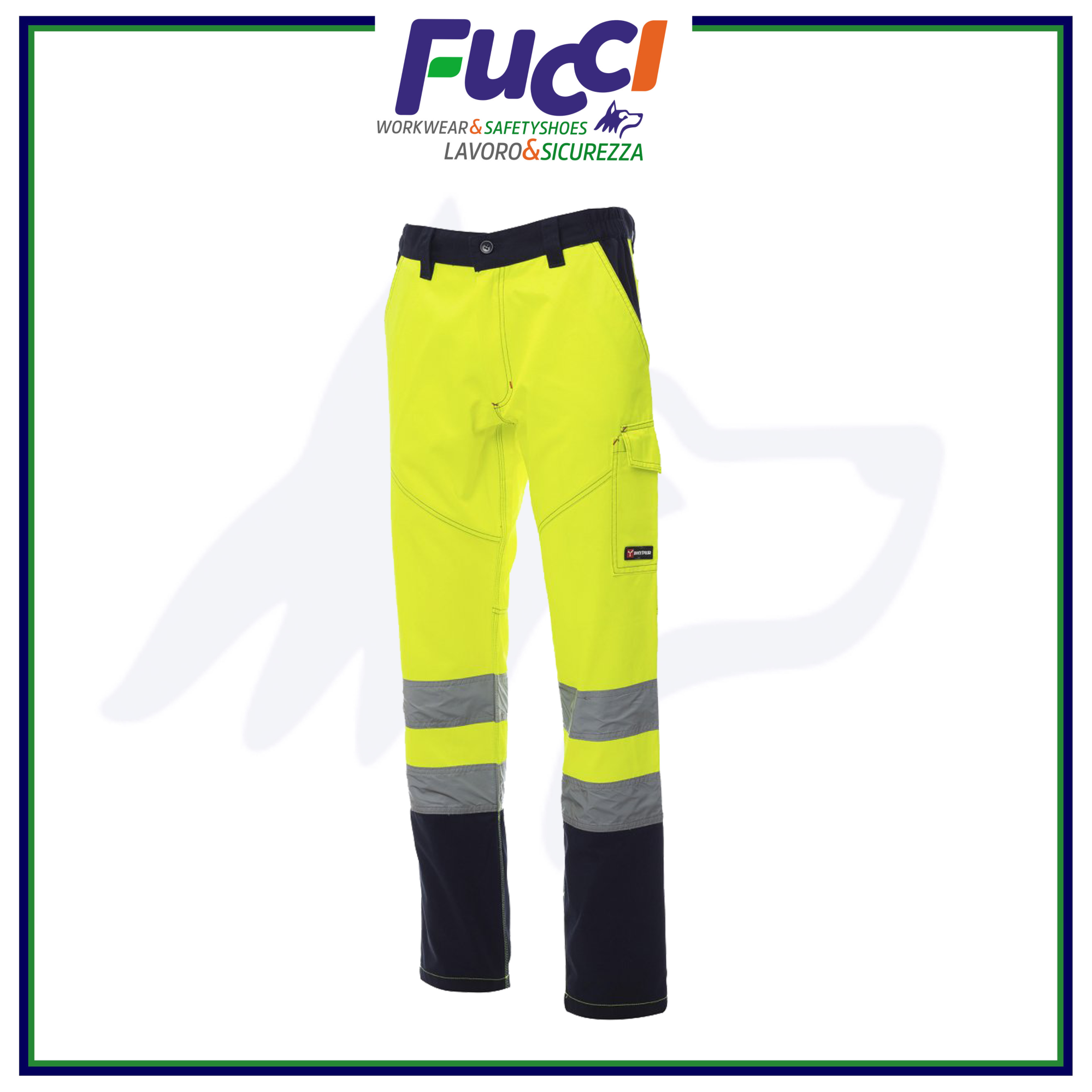 Payper Pantaloni Blu Alta VisibilitÃ Pantalone Da Lavoro Alta