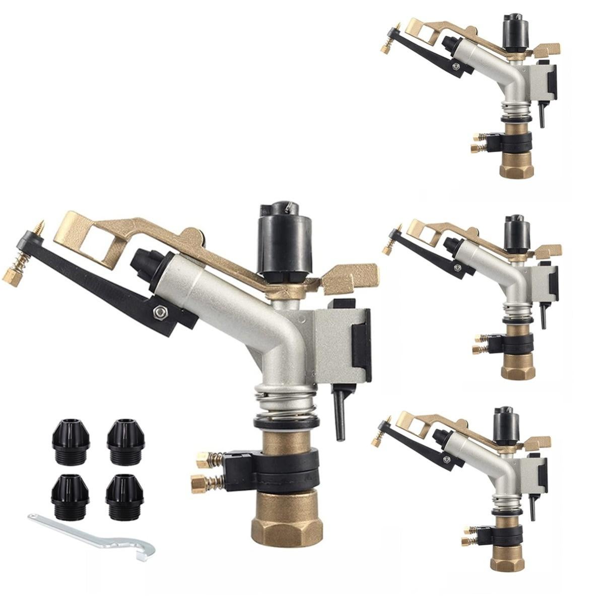 Pack 5] Canon D'irrigation Agricole Bidirectionnelle | Angle D'arrosage Réglable | Portée De 18,8 à 21,20 MTS | Pression De Travail 3 à 4 Bar | Connexion 1" Femelle | Arroseur Agricola