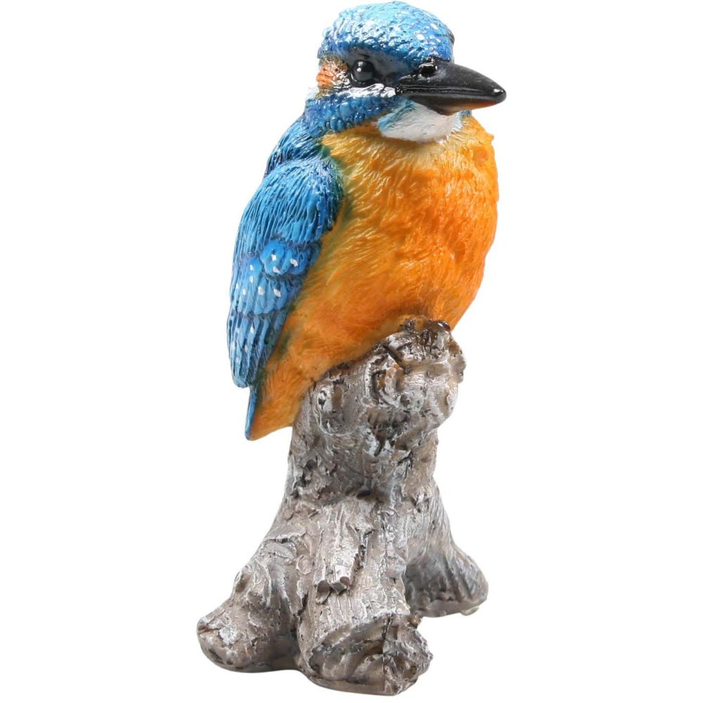 Martin Pêcheur en métal recyclé, Oiseau décoration jardin