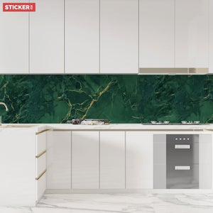 Sticker meuble marbre vert clair 40 x 60 cm