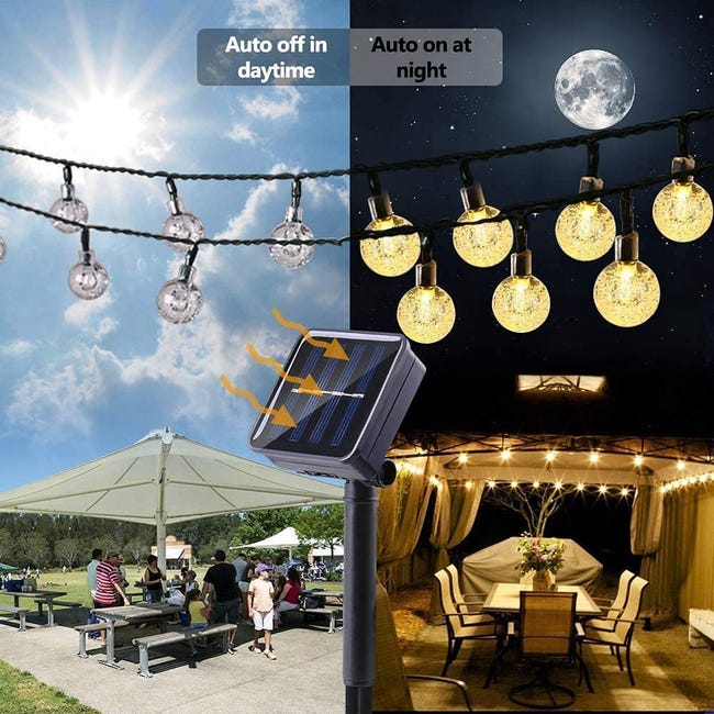 Guirlande lumineuse LED pour terrasse (extérieur) - Ampoules LED