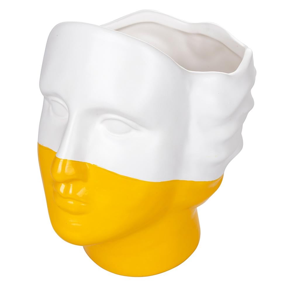 Vaso a Forma di Viso 17,5x14,5x19