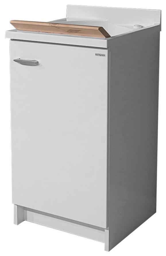 Mobile Lavatoio Due Ante Bianco 60x60 cm 95.5h cm Asse In Termoplastico | Geromin Prima