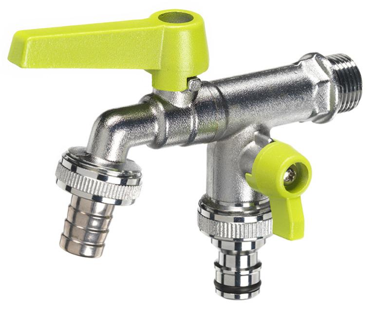 RUBINETTO A SFERA CON PORTAGOMMA A FARFALLA 1/2" DN 15