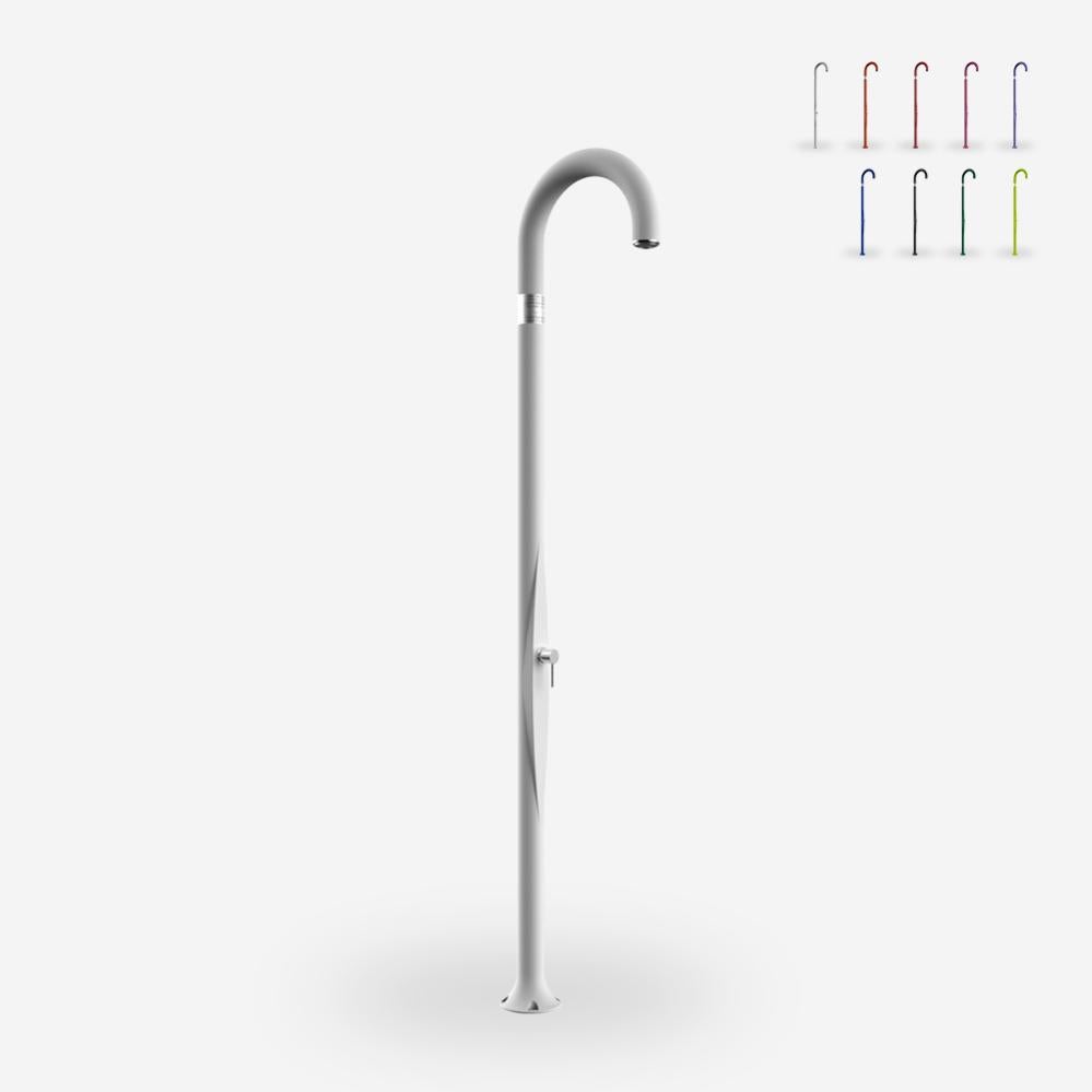 Ducha De Jardín De Diseño Moderno Con Mezclador Externo Arkema Design Funny Yin T105 - Blanco