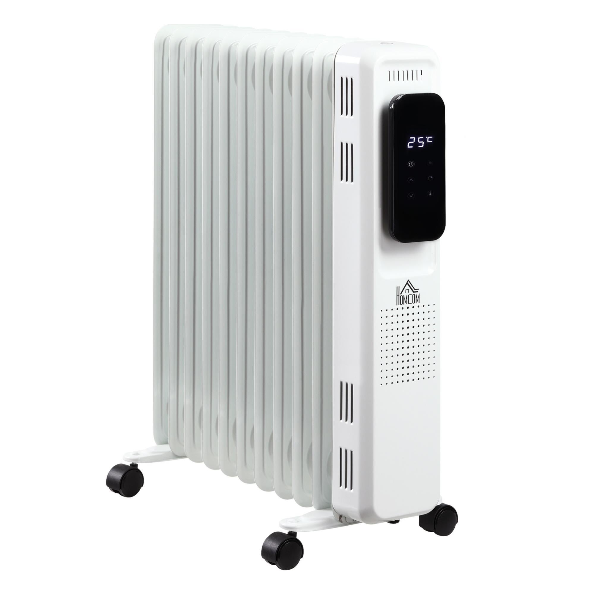 Stufa Termosifone Ad Olio 1500w 5 Elementi Qlima Eor2015 Bianca