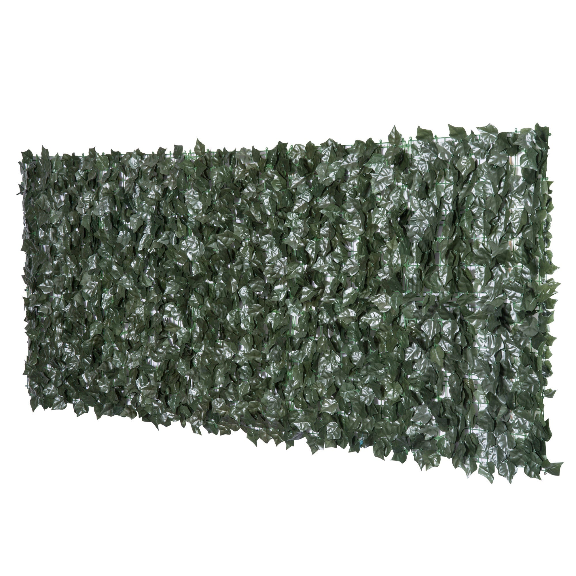Arella Siepe Sintetica Artificiale 2,4x1m per Balcone e Giardino Foglie  Verde Scuro
