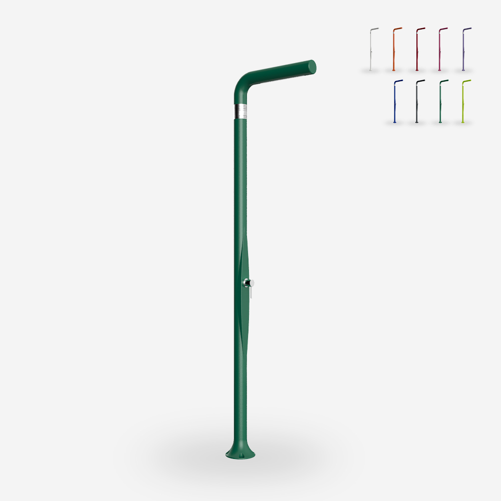 Ducha De Piscina Para Jardín Al Aire Libre Con Mezclador Moderno Arkema Design Funny Yang T205 - Verde Oscuro