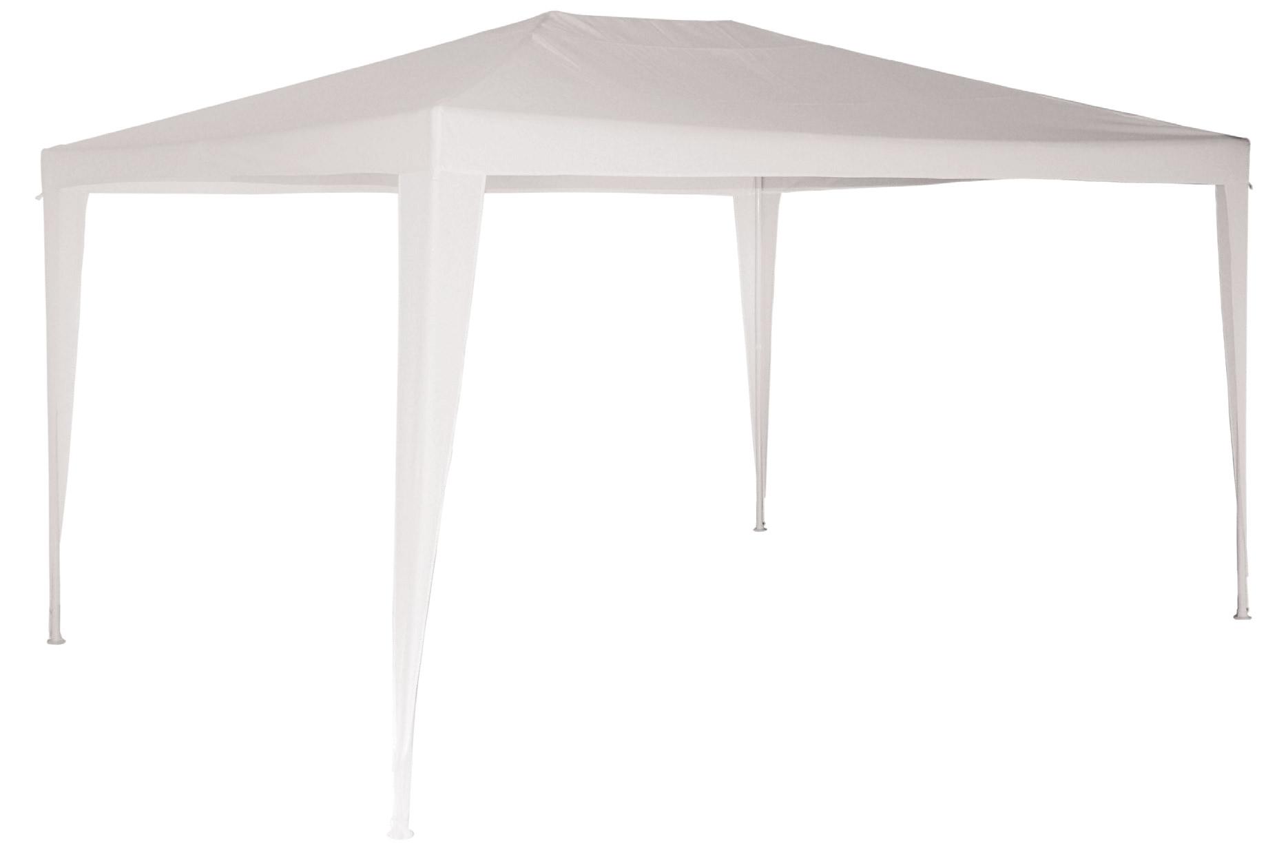 Gazebo da Giardino 2x3m in Metallo Copertura in Plastica Morel Parasole  Bianco