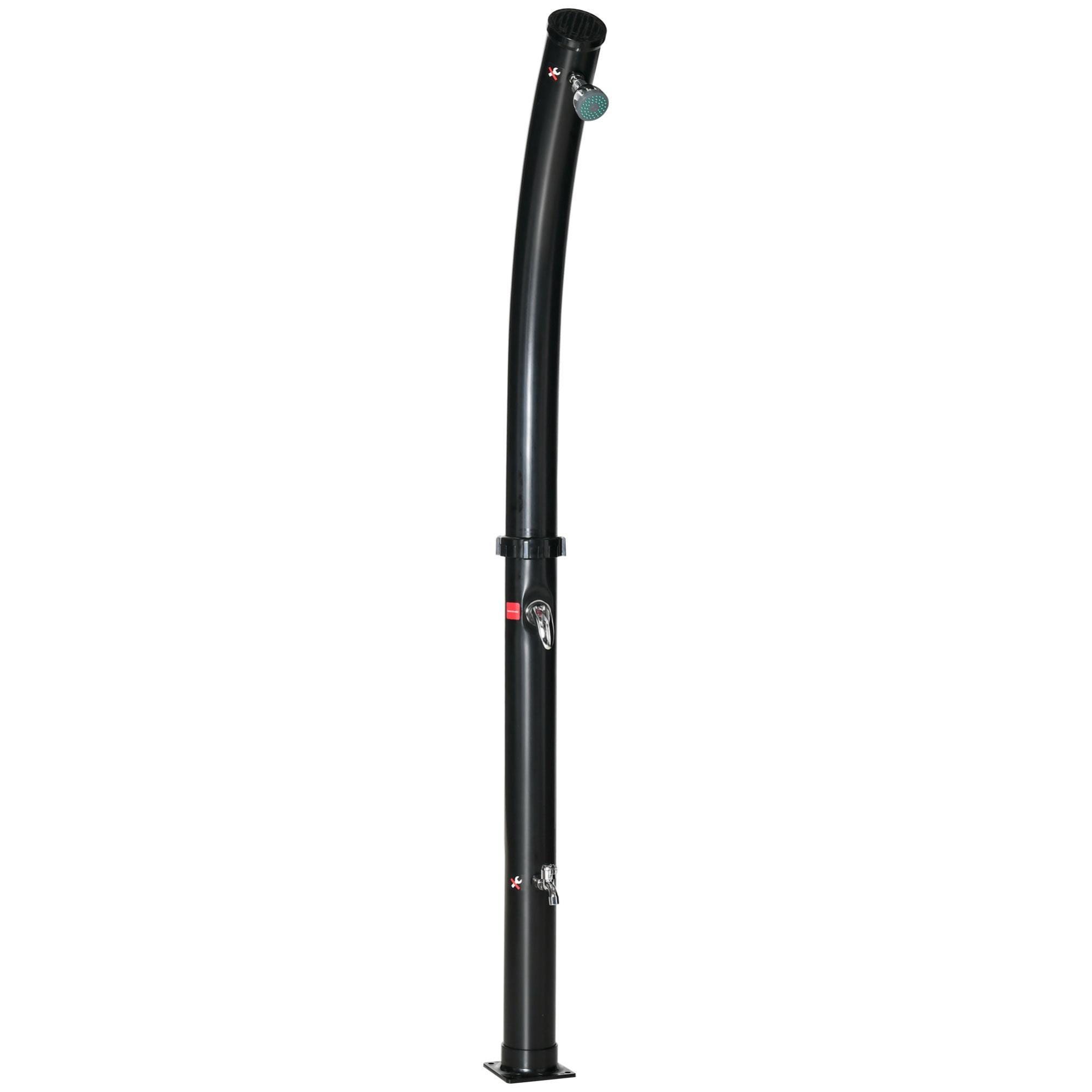 SWANEW Doccia Solare Da Giardino 20L Con Soffione Rotondo, Doccia A Da Giardino 20l Con Soffione Rotondo Doccia A Pedale Attacco Per Tubo Flessibile Parti Di Montaggio 220 Cm 85744220 SWANEW Doccia Solare Da Giardino 20L Con Soffione Rotondo, Doccia A Da Giardino 20l Con Soffione Rotondo Doccia A Pedale Attacco Per Tubo Flessibile Parti Di Montaggio 220 Cm 85744220