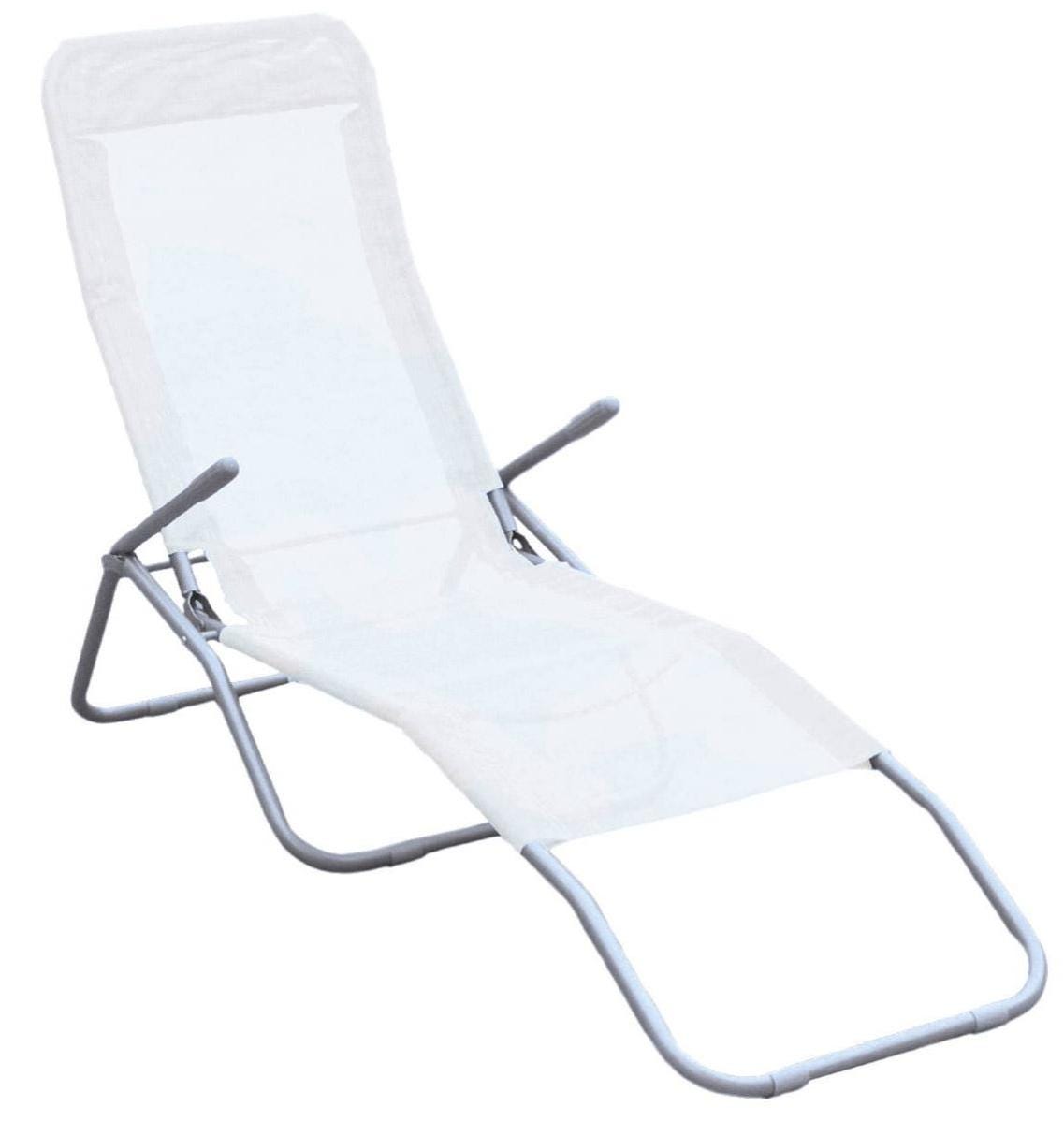 Sedia Sdraio Pieghevole in Acciaio Tessuto Textilene Giordanoshop