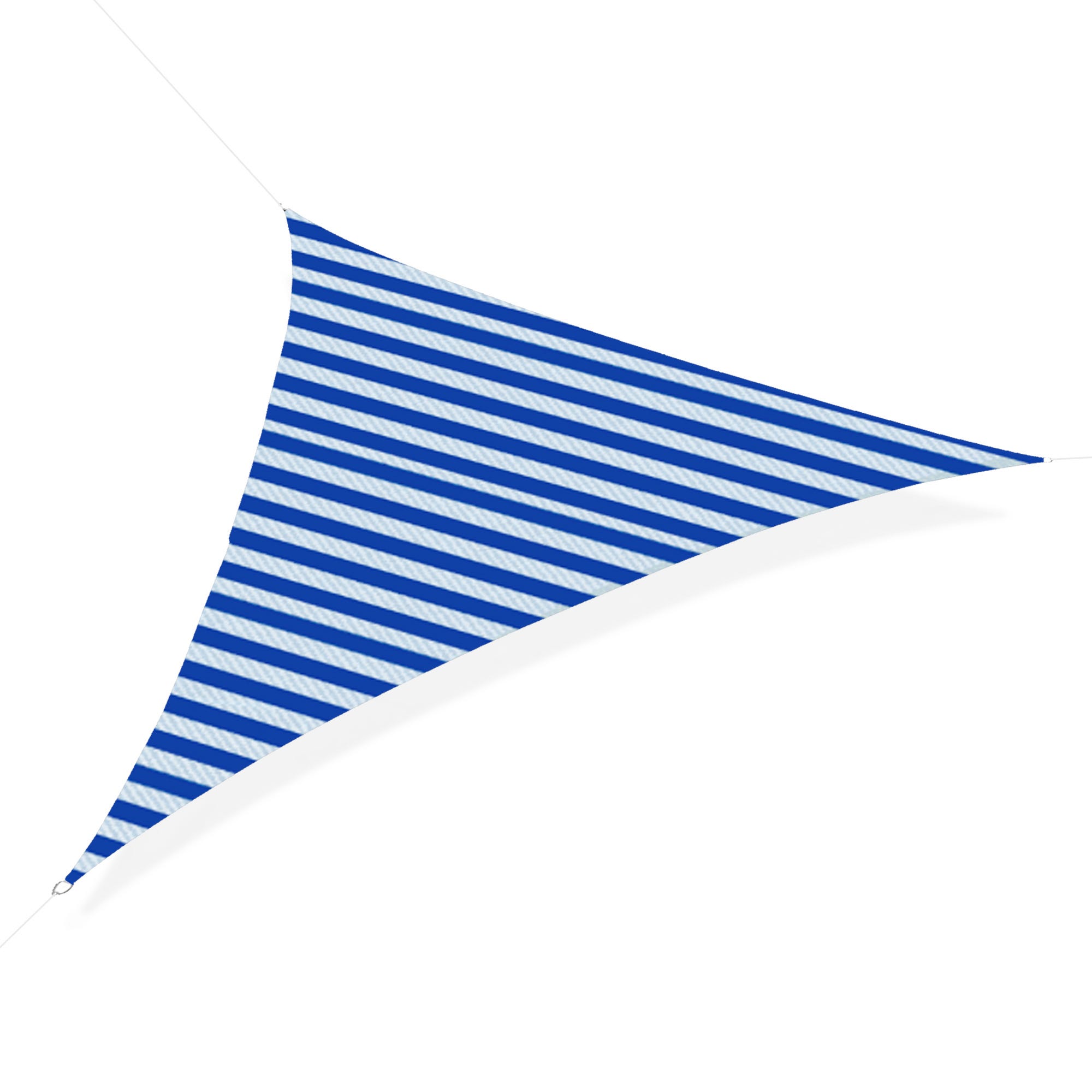 Vela ombreggiante microforata triangolare avana in poliestere tenda 5x5x5mt