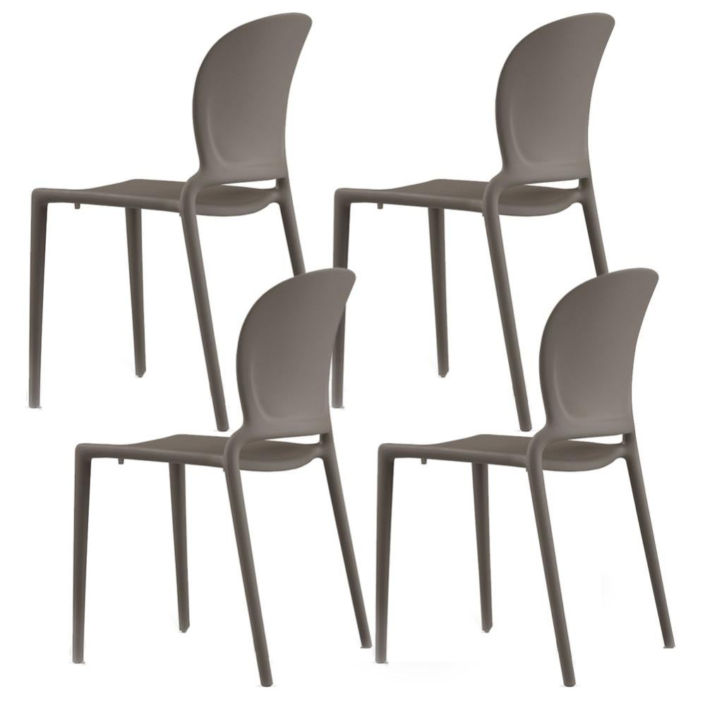 Il numero 1 del risparmio-SET 4 SEDIE IMPILABILI E TRASPIRANTI CON BRACCIOLI E SCHIENALE ALTO, IN METALLO E POLIESTERE, 51L X 69P X 87A CM, NERO