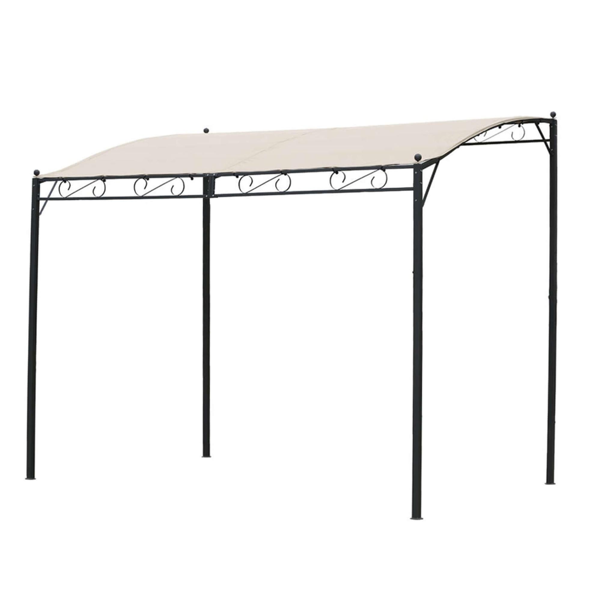 Gazebo Pergola Autoportante 3x4 m in Acciaio Antracite Leroy Merlin