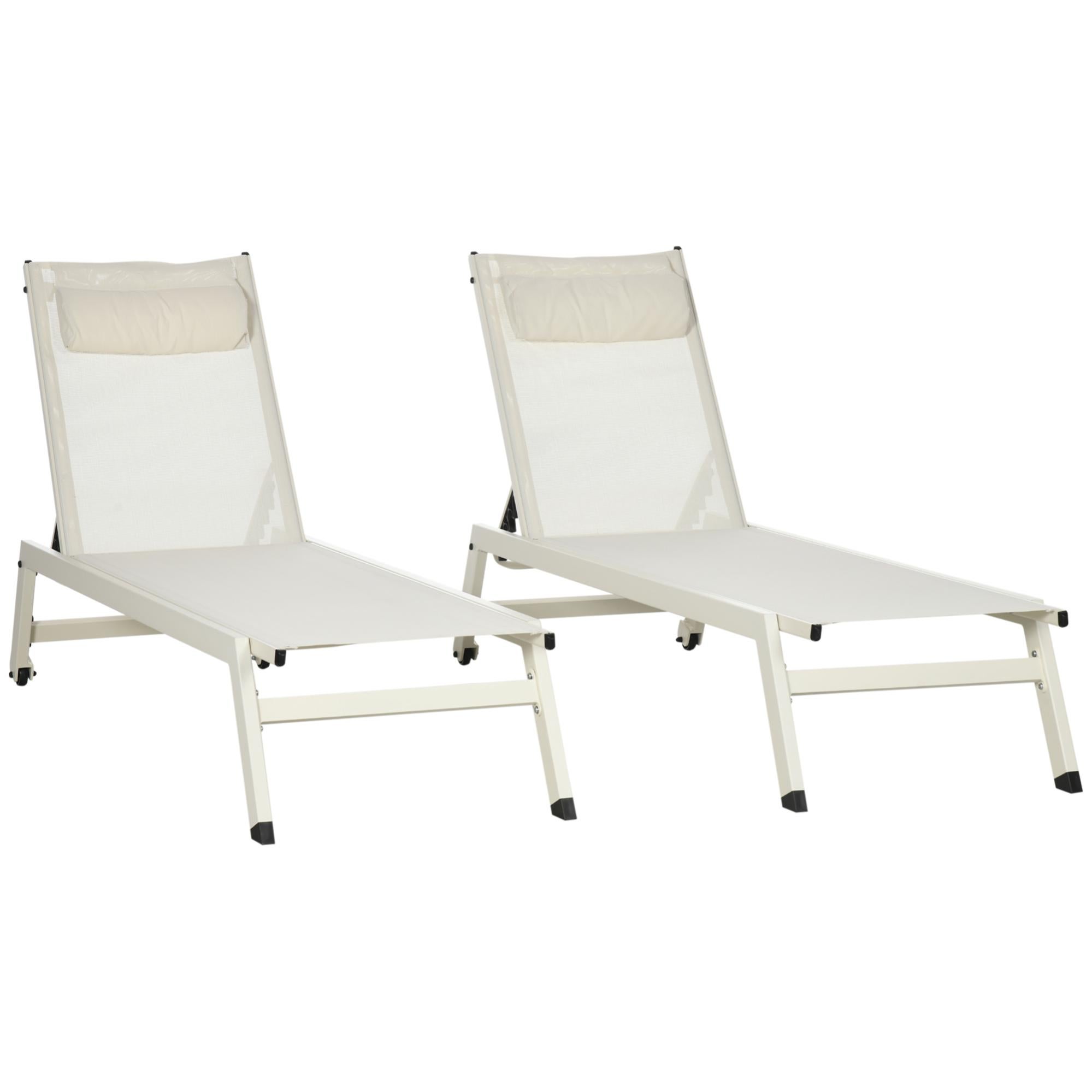 Lettini prendisole con cuscini 2 unità rattan sintetico marrone | Leroy