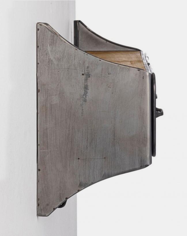 Emfogoo Appendiabiti da parete in legno rustico con ripiano, 2 cassetti e 4 ganci in metallo, stile vintage, per corridoio, ingresso, soggiorno, camera da letto (bianco vintage