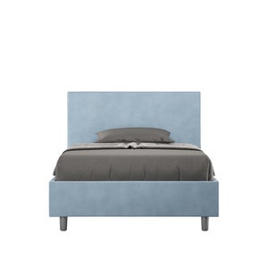 Letto Matrimoniale 160x190 cm Senza Rete Adele Azzurro