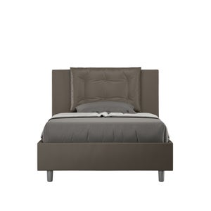 Quattro varianti di elegante letto una piazza e mezzo 120x200 in Pino in  Bianco V-60.61W-12, Letto singolo, Letti, Mobili