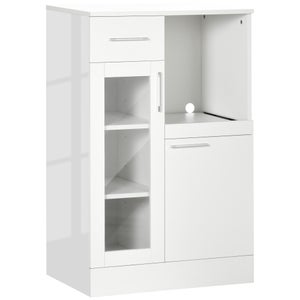 SoBuy - Credenza Cucina Vetrina Soggiorno Cantinetta Bianca L80*p34*a80 Cm  Fsb23-w - ePrice