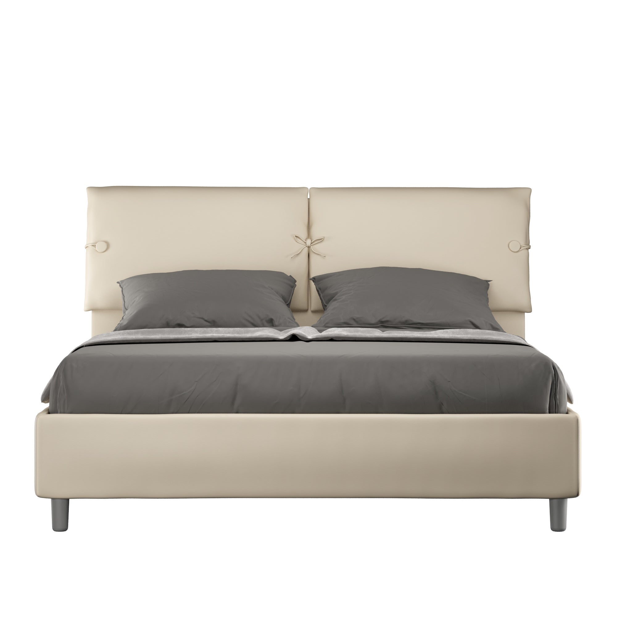 Letto Matrimoniale 160x190 cm con Rete e Contenitore Sleeper Bianco