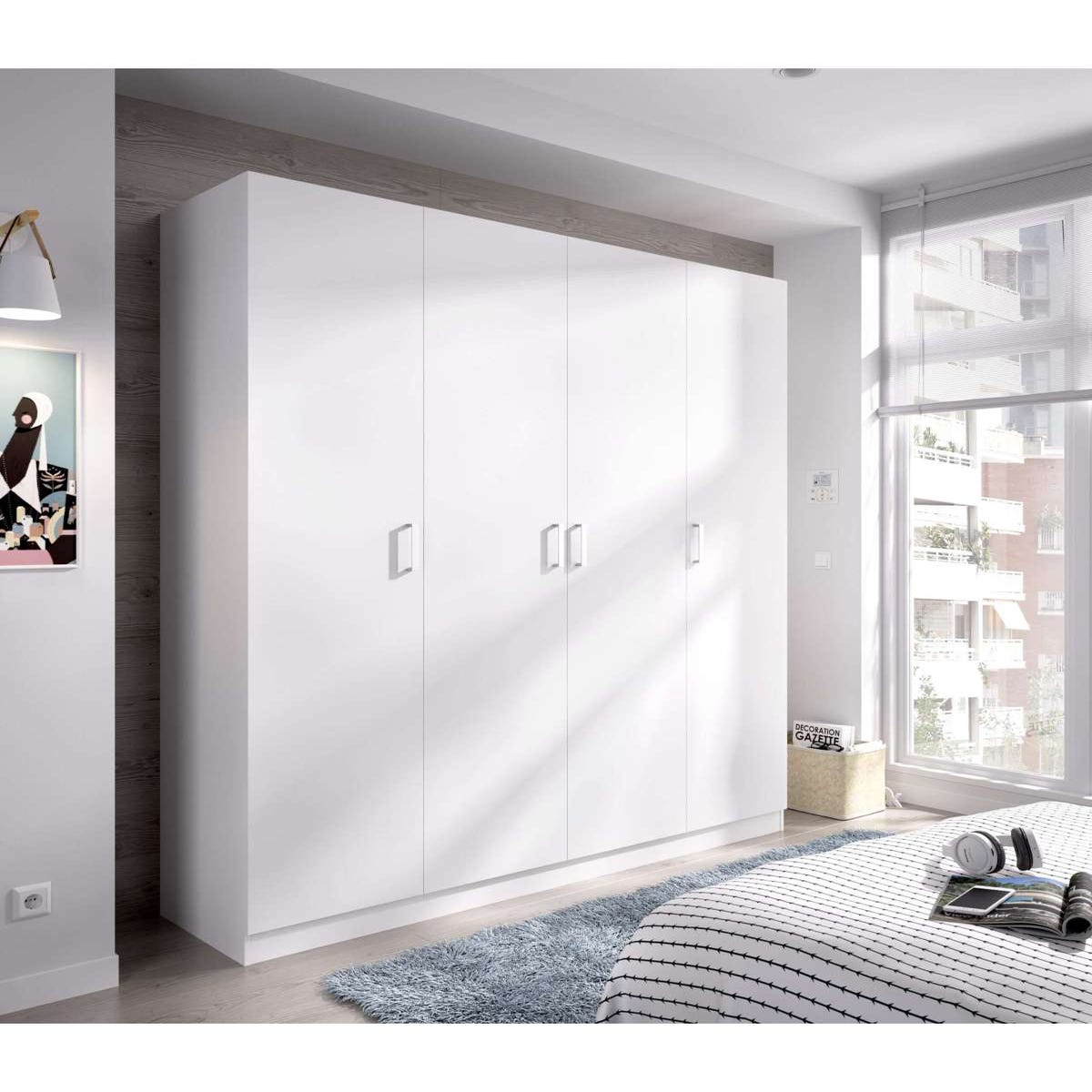 Ropero blanco, Diseño de armario para dormitorio, Armario ropero