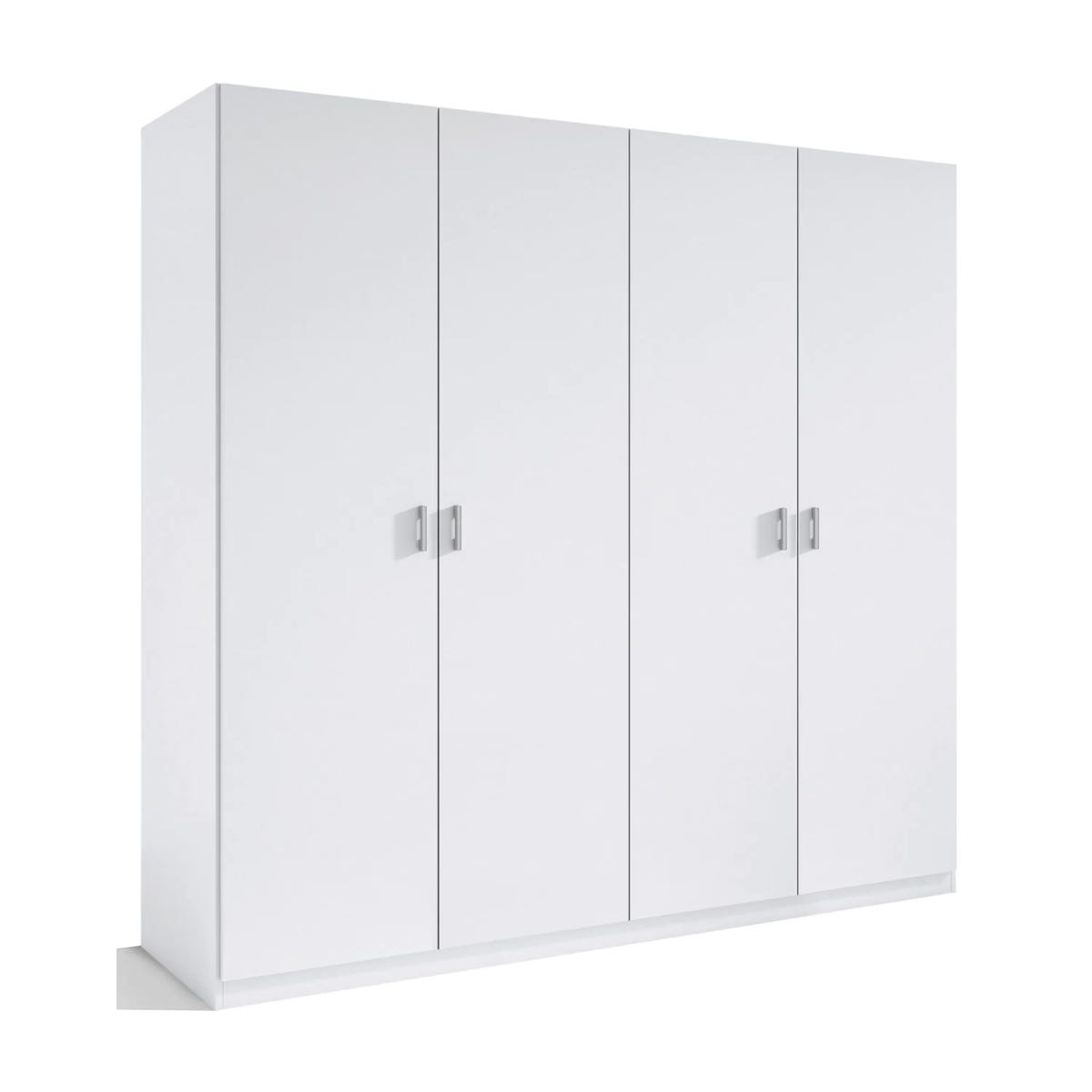 Armario 4 puertas abatibles blanco 180 cm(alto)160 cm(ancho)50 cm