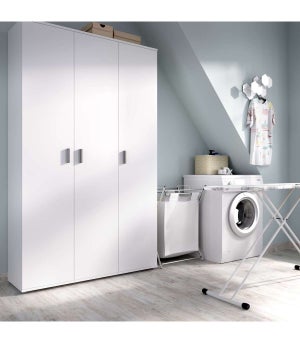 MD BLOCK Mueble para lavadora en acabado blanco