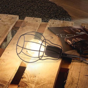 Lampe Baladeuse de Travail 10m pour Ampoules E27 Noir