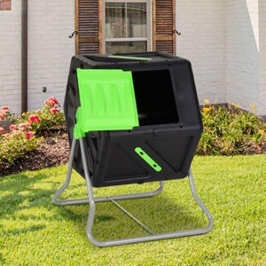 Bac à Compost En Maille Métallique 100x100x70 Cm - Pour Jardin, Terrasse - Acier Laqué