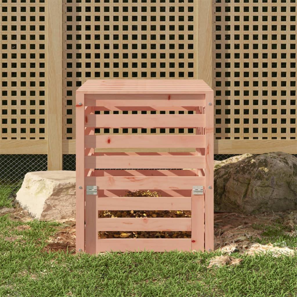 Compostiera In Legno Di Larice 80x80x80 Cm - Moderna E Resistente Per Giardino - Foto 9