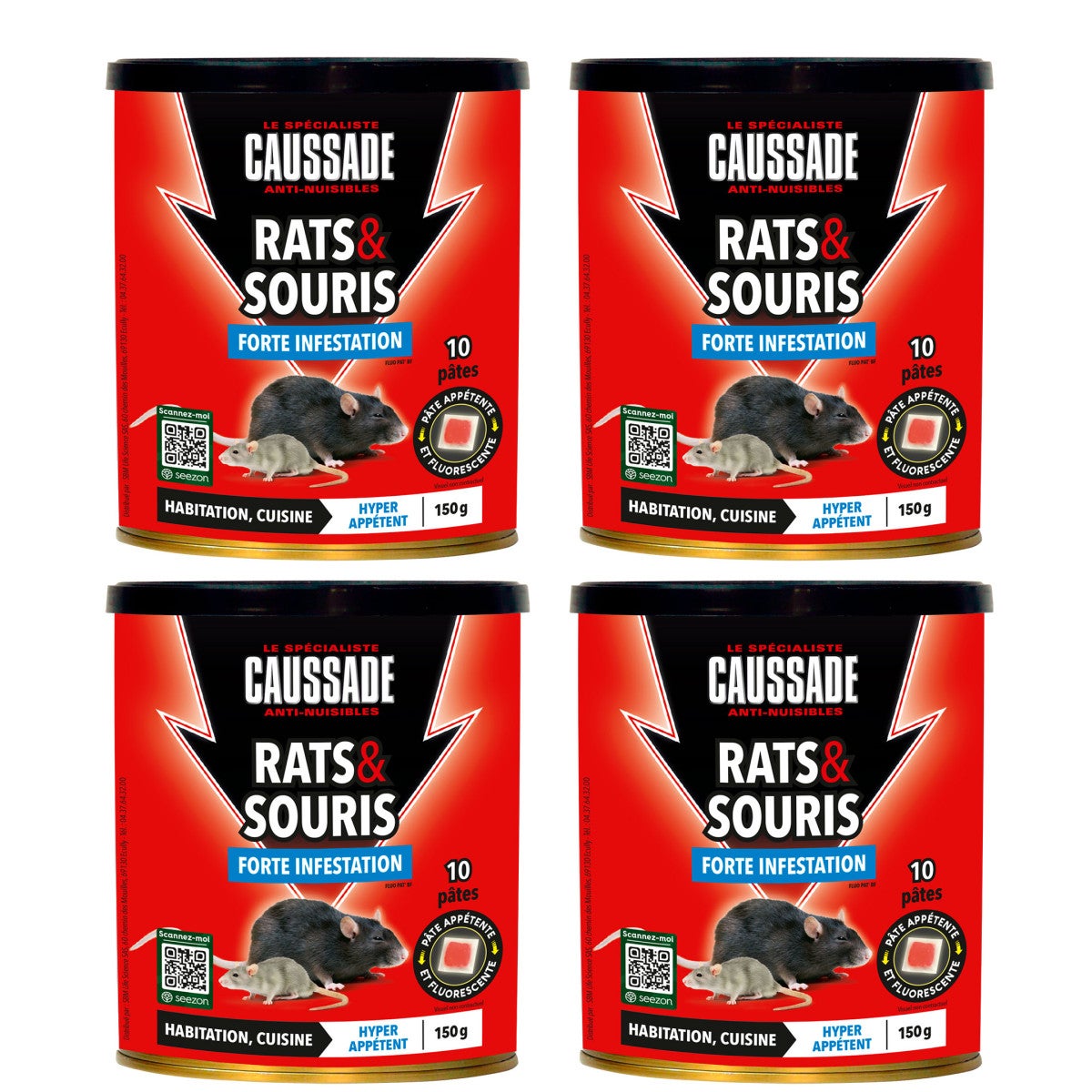 Lot De Boites De Raticide Rats Souris Pat App T Forte Infestation Gs Boite De X