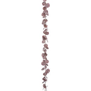 Guirlande de feuilles d'eucalyptus artificiel pourpre 182 cm