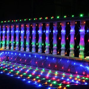 Guirlande Lumineuse Rideau 5m 200 LED - 32 Branches Gouttes - 8 Modes + Minuterie - Étanche IP44 - Pour Intérieur/extérieur