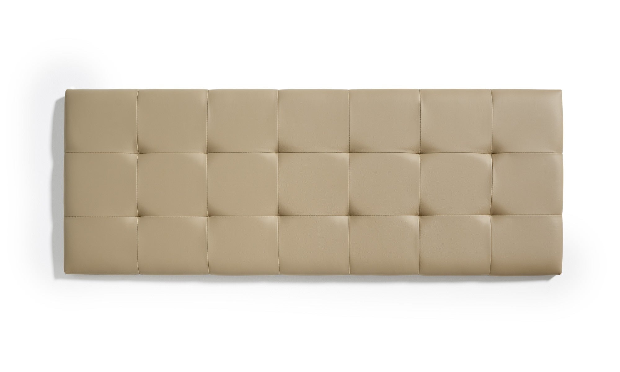 Cabecero De Cama 105 Capitone Cuadros Polipiel 112X57X5Cm Gris